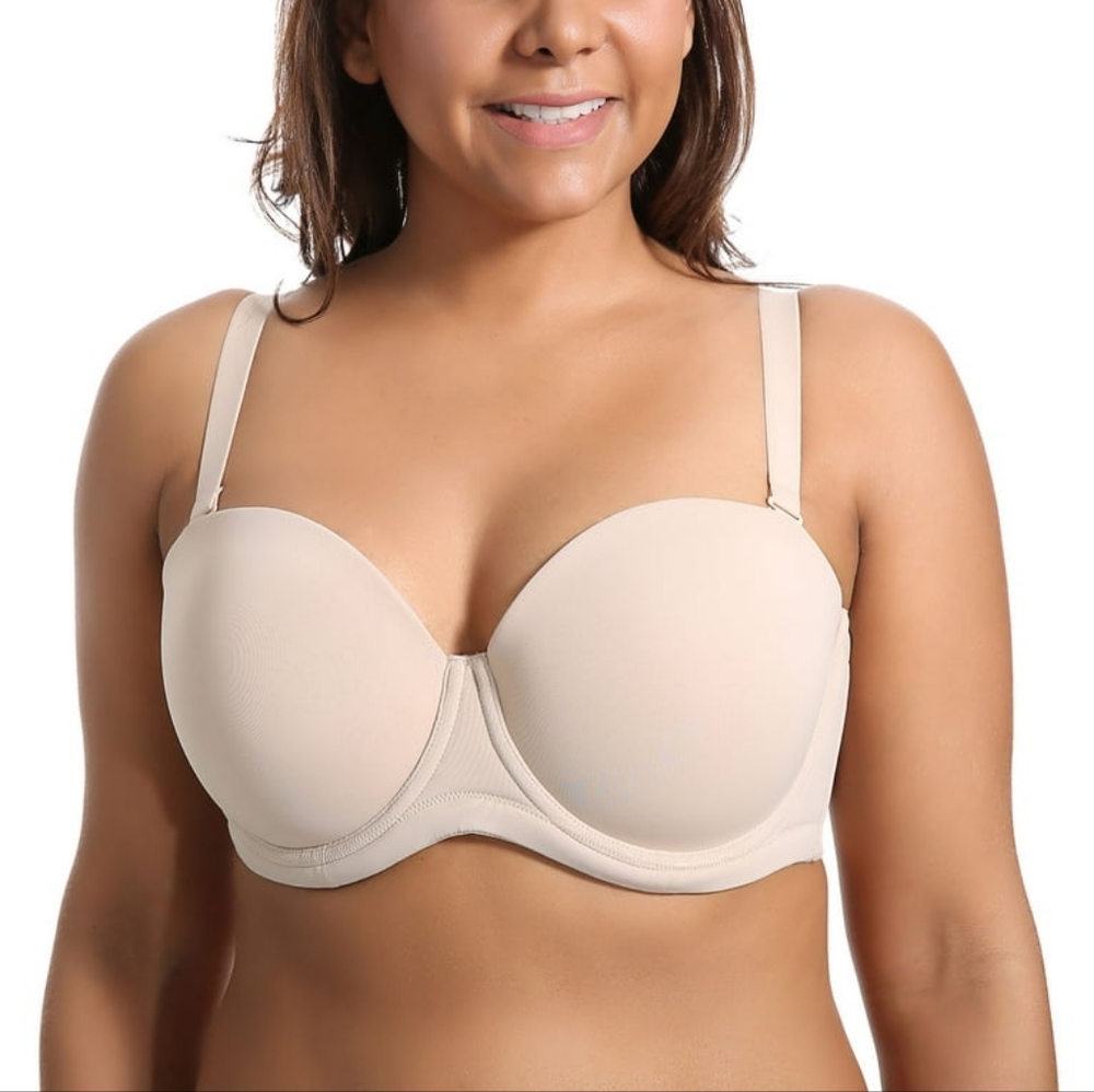 DELIMIRA NWT Women's Underwire Strapless Bra Full Coverage Multiway Bra …